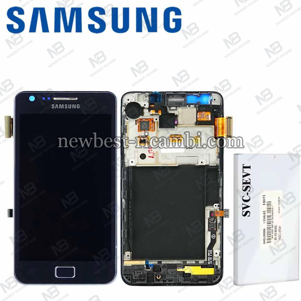 Samsung Galaxy S2 Plus i9105 Touch + Lcd + Frame Blue Service Pack