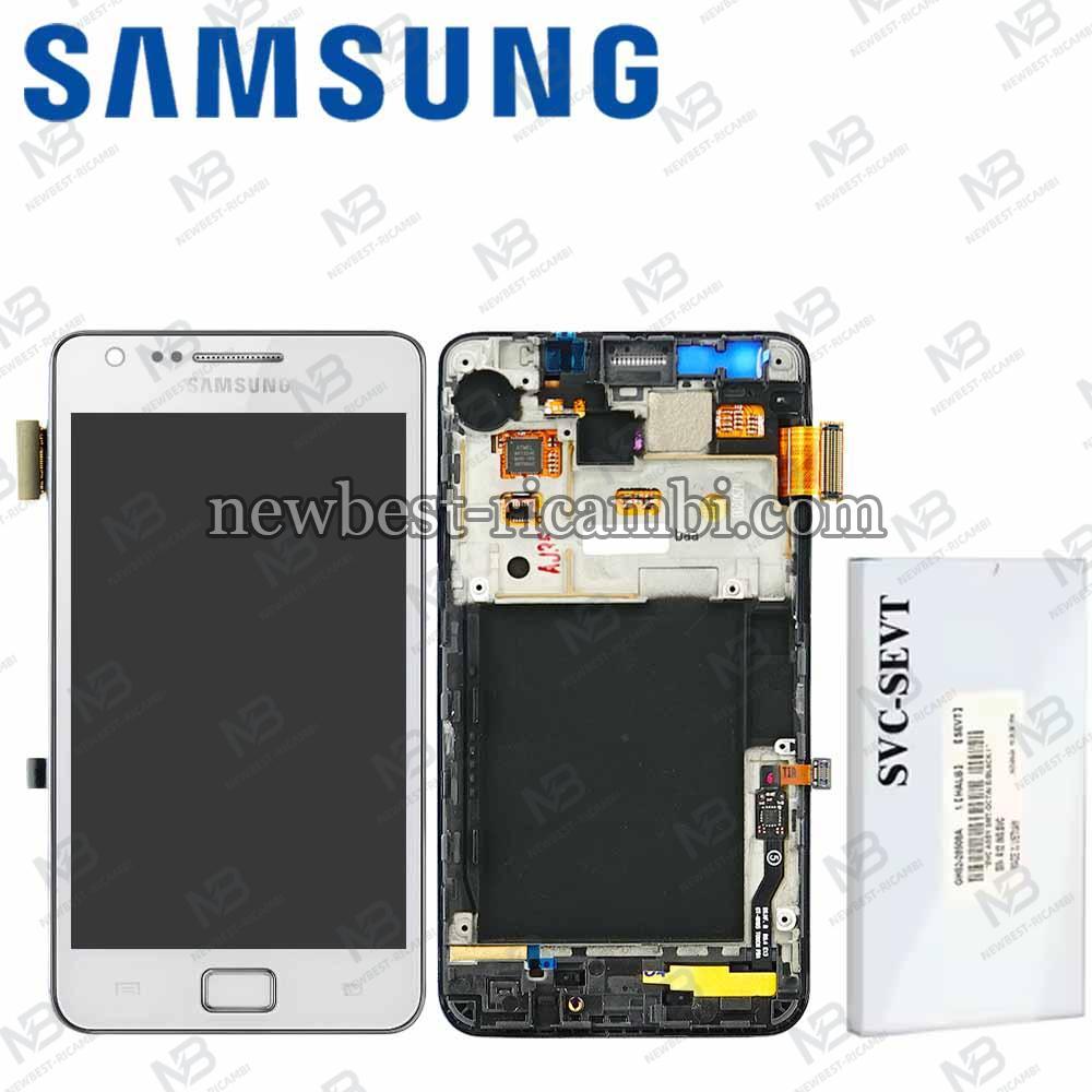 Samsung Galaxy S2 Plus i9105 Touch + Lcd + Frame White Service Pack