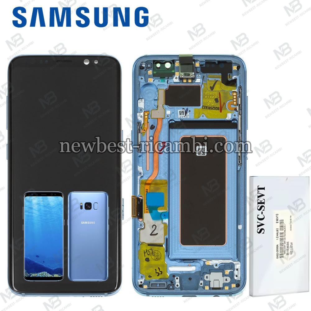 Samsung Galaxy S8 G950f Touch + Lcd + Frame Blue Service Pack