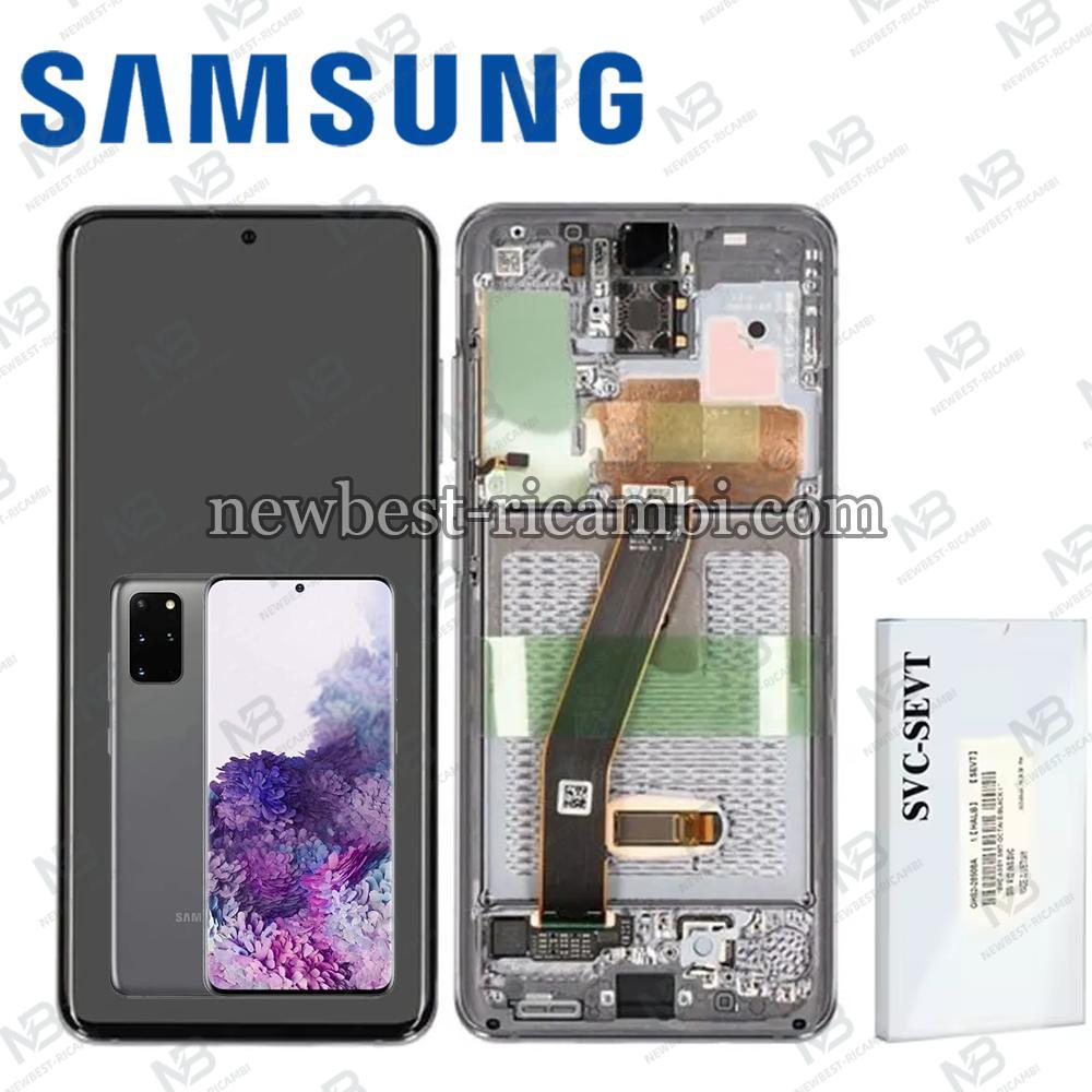 Samsung Galaxy S20 G980f G981 Touch + Lcd + Frame Grey Service Pack