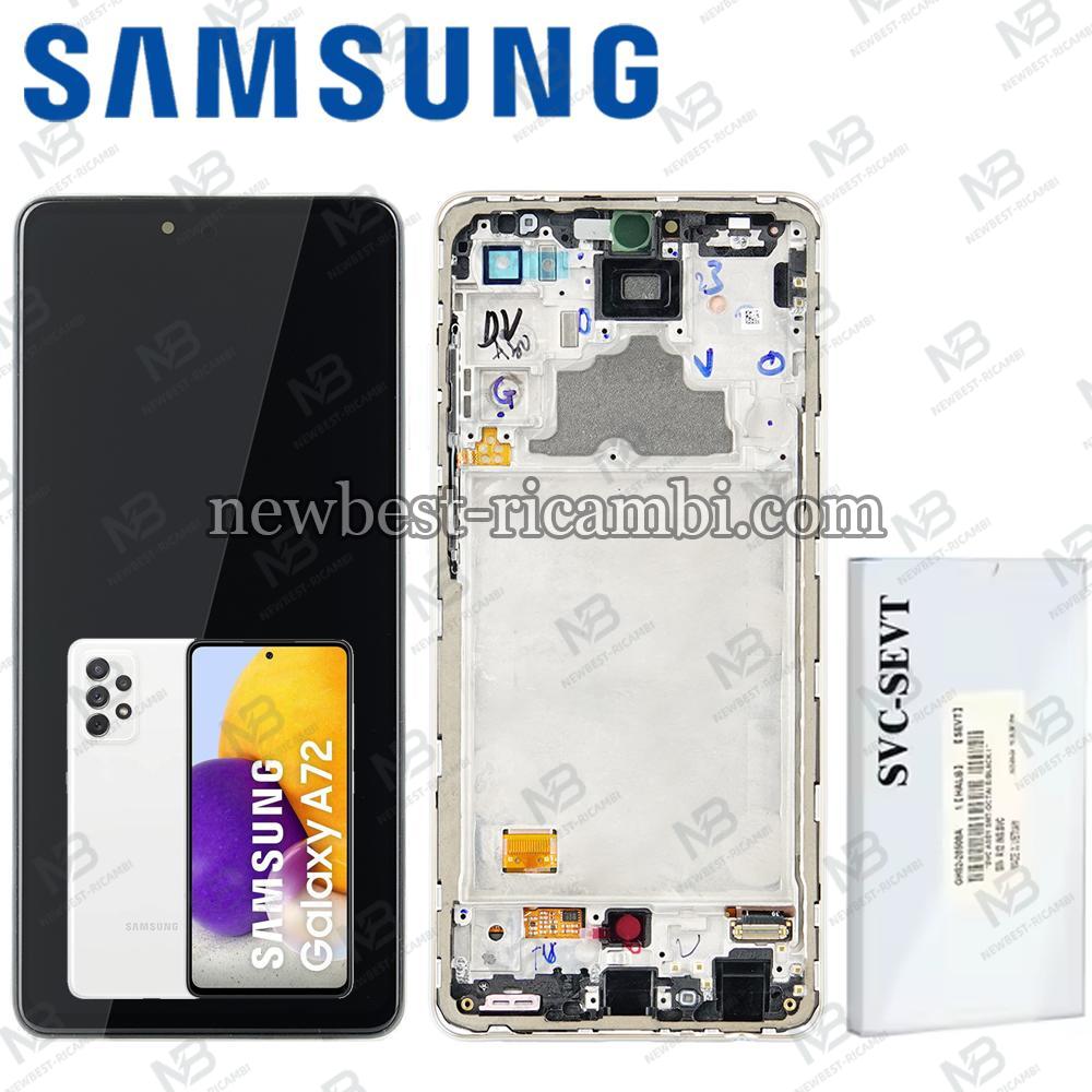 Samsung Galaxy A72 4G / 5G  A725 / A726 Touch+Lcd+Frame White Service Pack