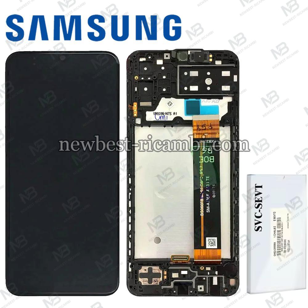 Samsung Galaxy M135 Touch+Lcd+frame Black Service Pack