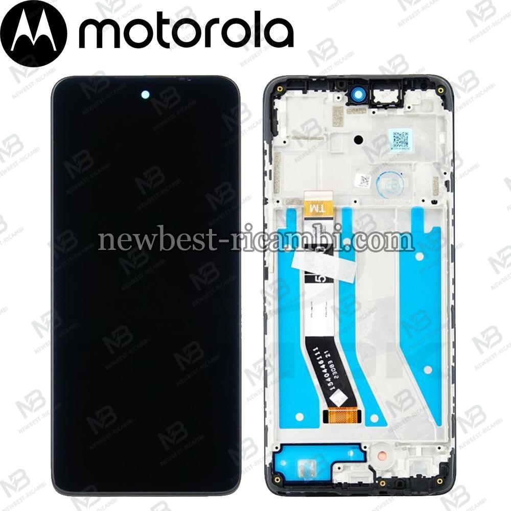 Moto G73 5g (2023) Touch+Lcd+Frame Black Service Pack