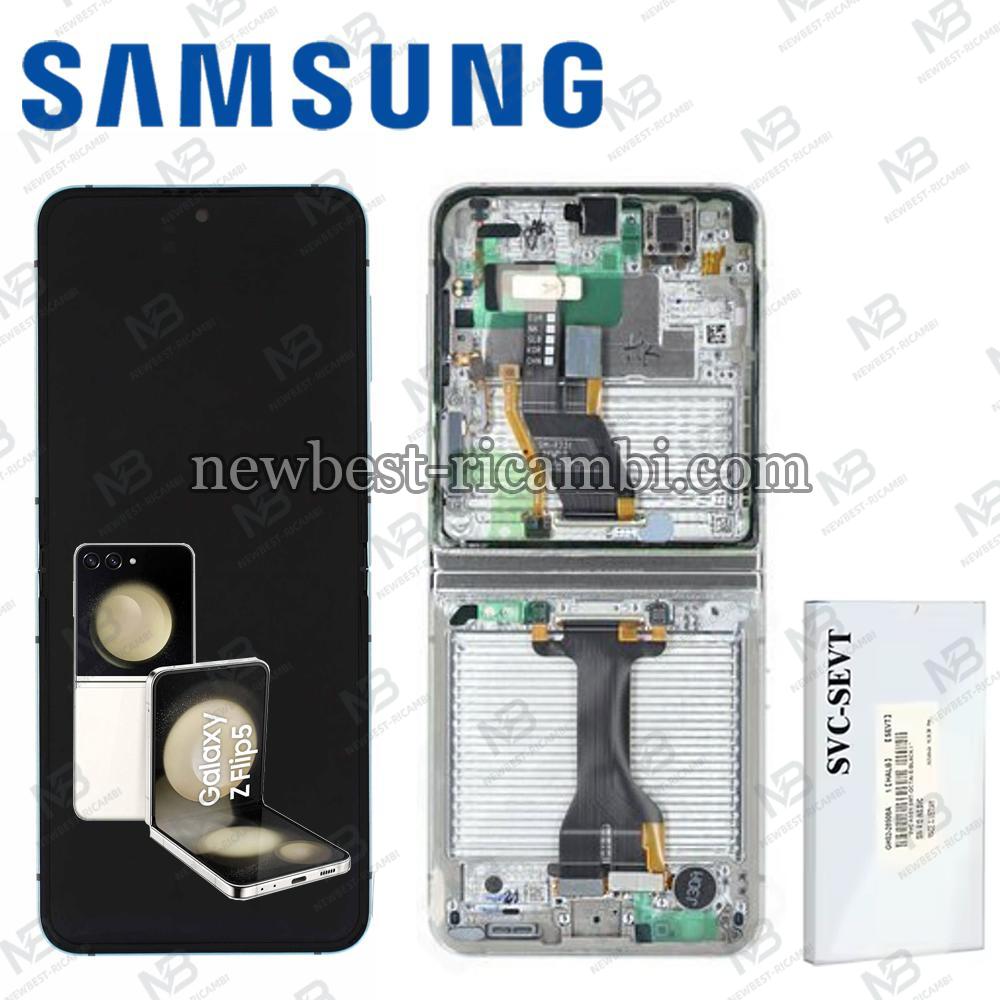 Samsung Galaxy F731 / Z Flip 5 5G Touch + Lcd + Frame Cream Service Pack