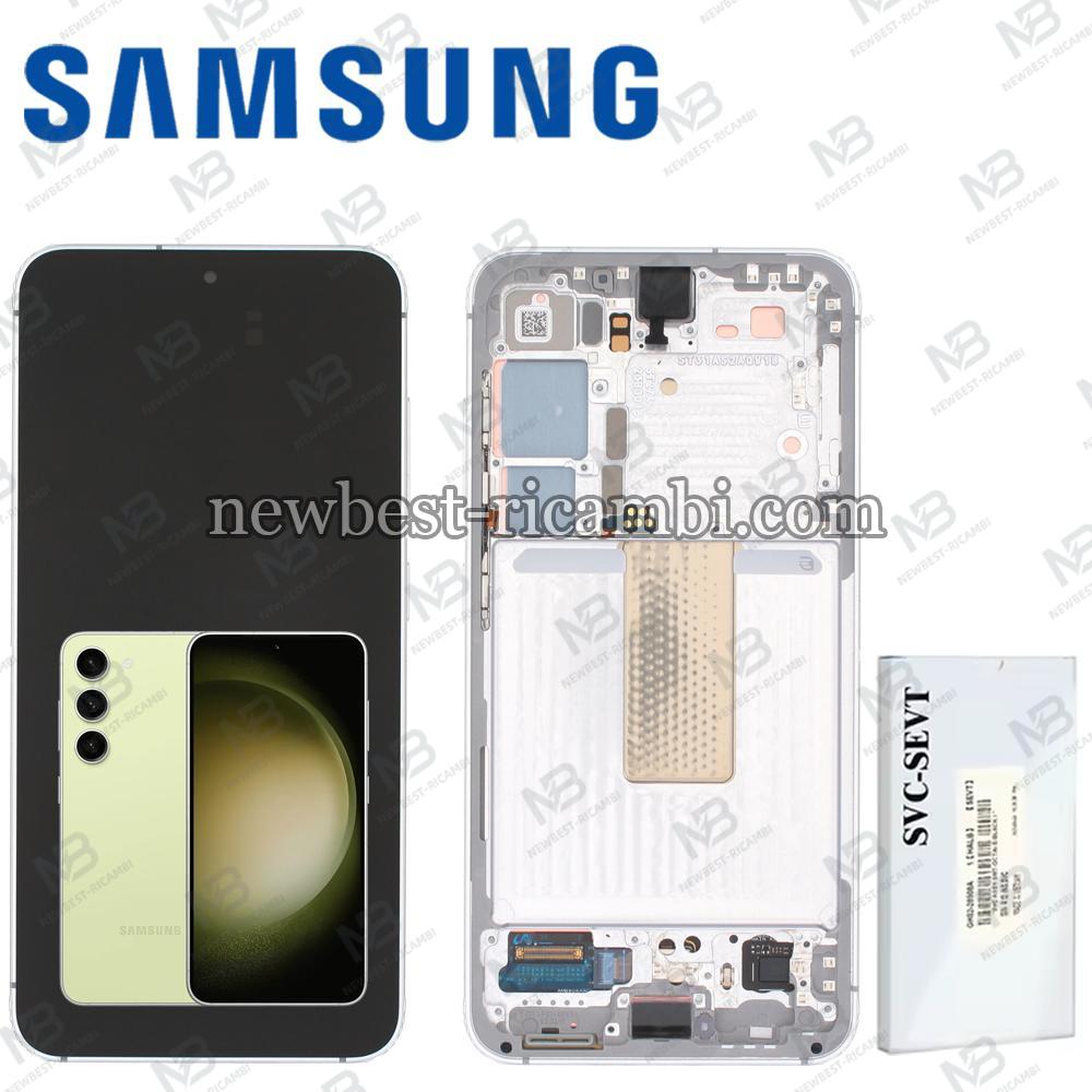 Samsung Galaxy S23 S911 Touch + Lcd + Frame Lime Service Pack