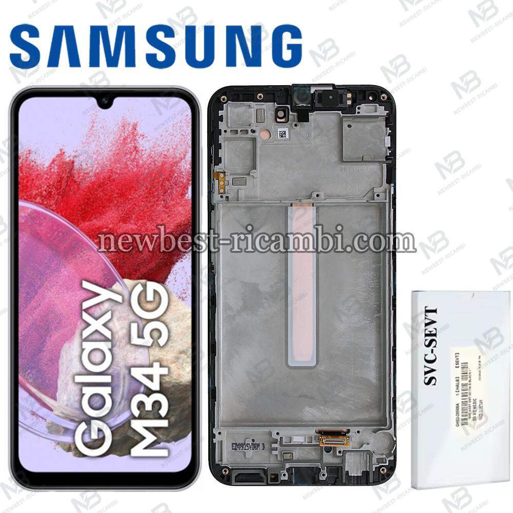 Samsung Galaxy M34 5G M346 Touch + Lcd + Frame Black Service Pack