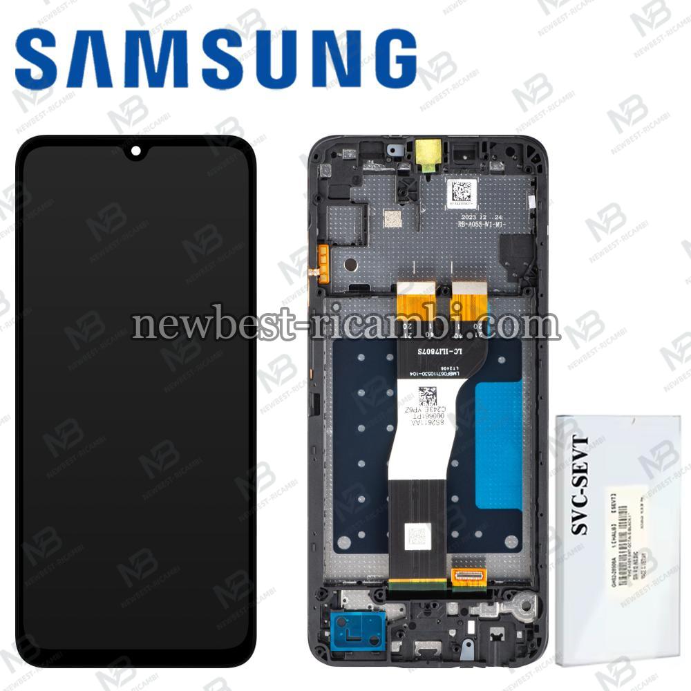 Samsung Galaxy A05s A057 Touch + Lcd + Frame Black Service Pack