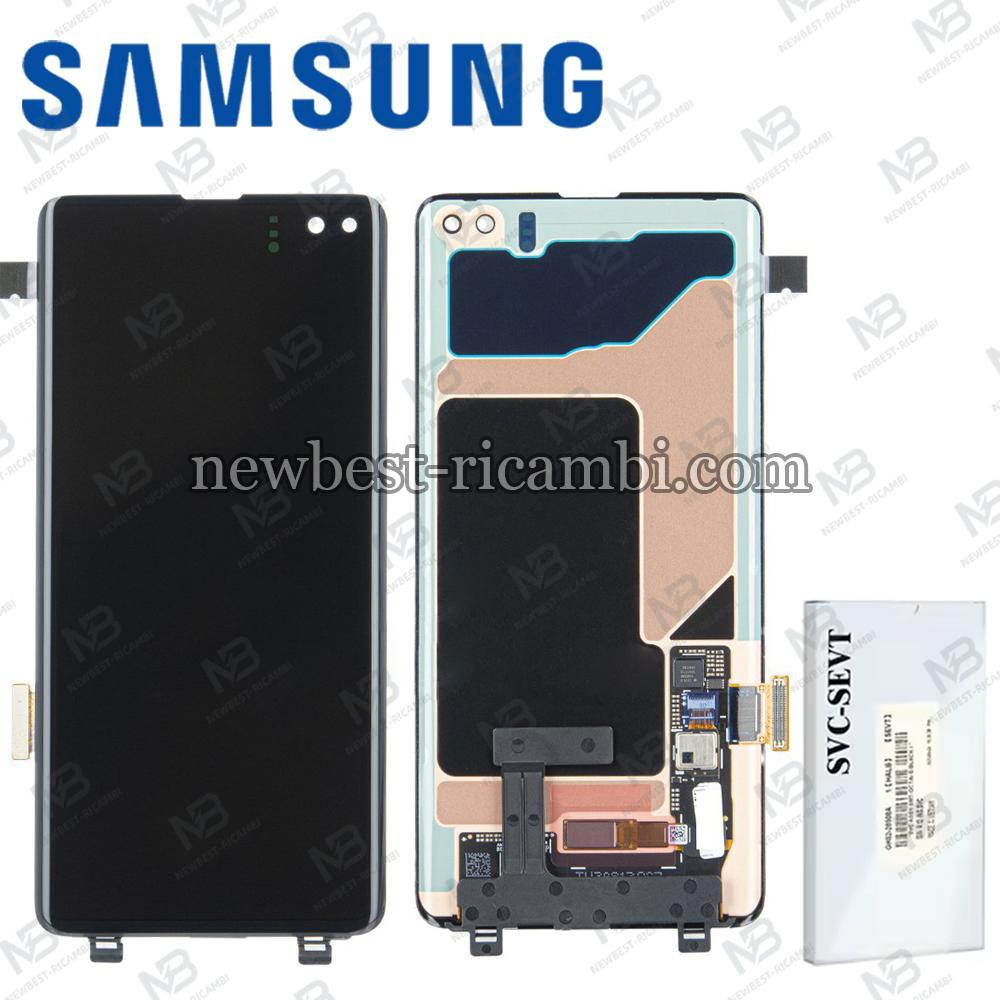 Samsung Galaxy S10 Plus G975f Touch + Lcd Black Service Pack