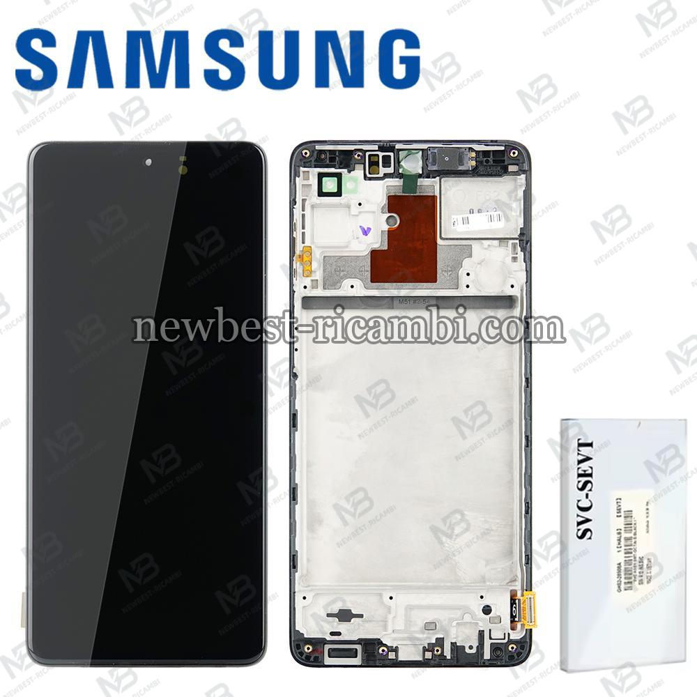 Samsung Galaxy M62 M625 Touch + Lcd + Frame Black Service Pack