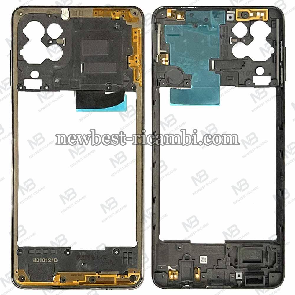 Samsung Galaxy M62 M625 Frame B + Side Key Black