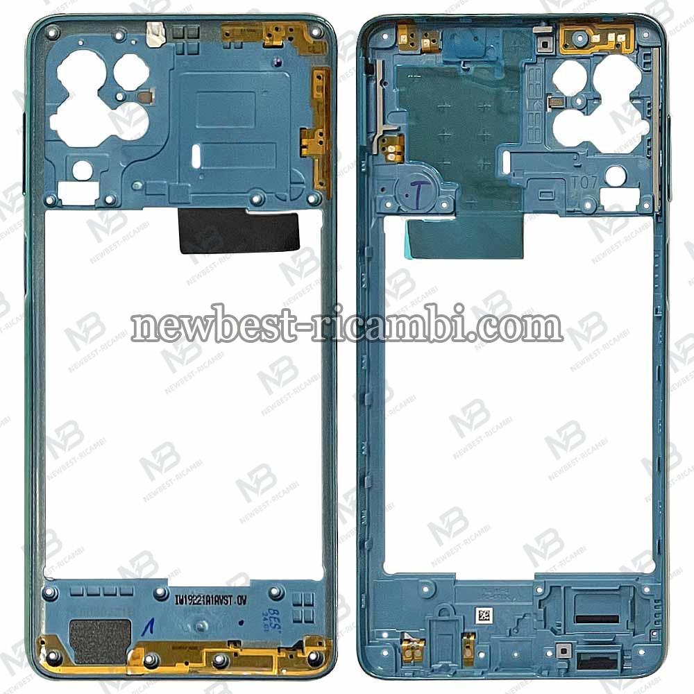 Samsung Galaxy M62 M625 Frame B + Side Key Green