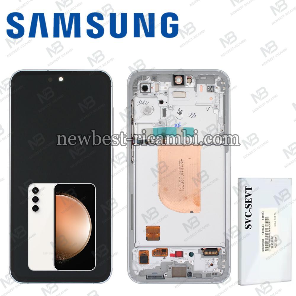 Samsung Galaxy S23 FE S711 Touch + Lcd + Frame Silver Service Pack