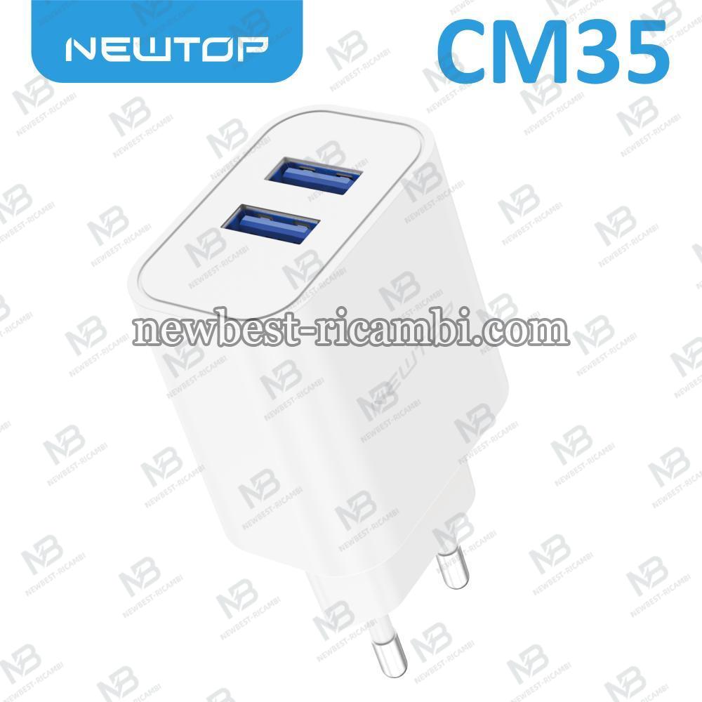 NEWTOP CM35 CARICATORE DA MURO 2 USB 2.1A