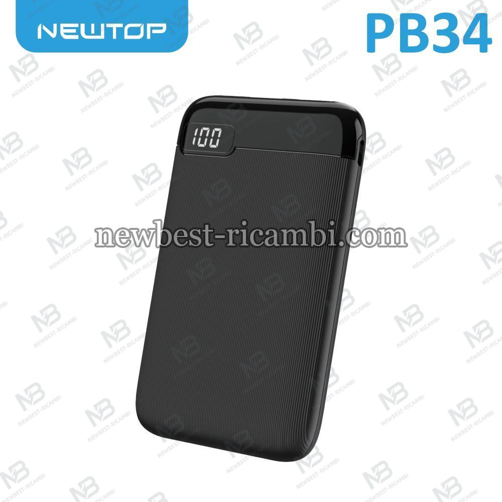 NEWTOP PB34 POWER BANK 5V/2.1A 5000MAH NERO