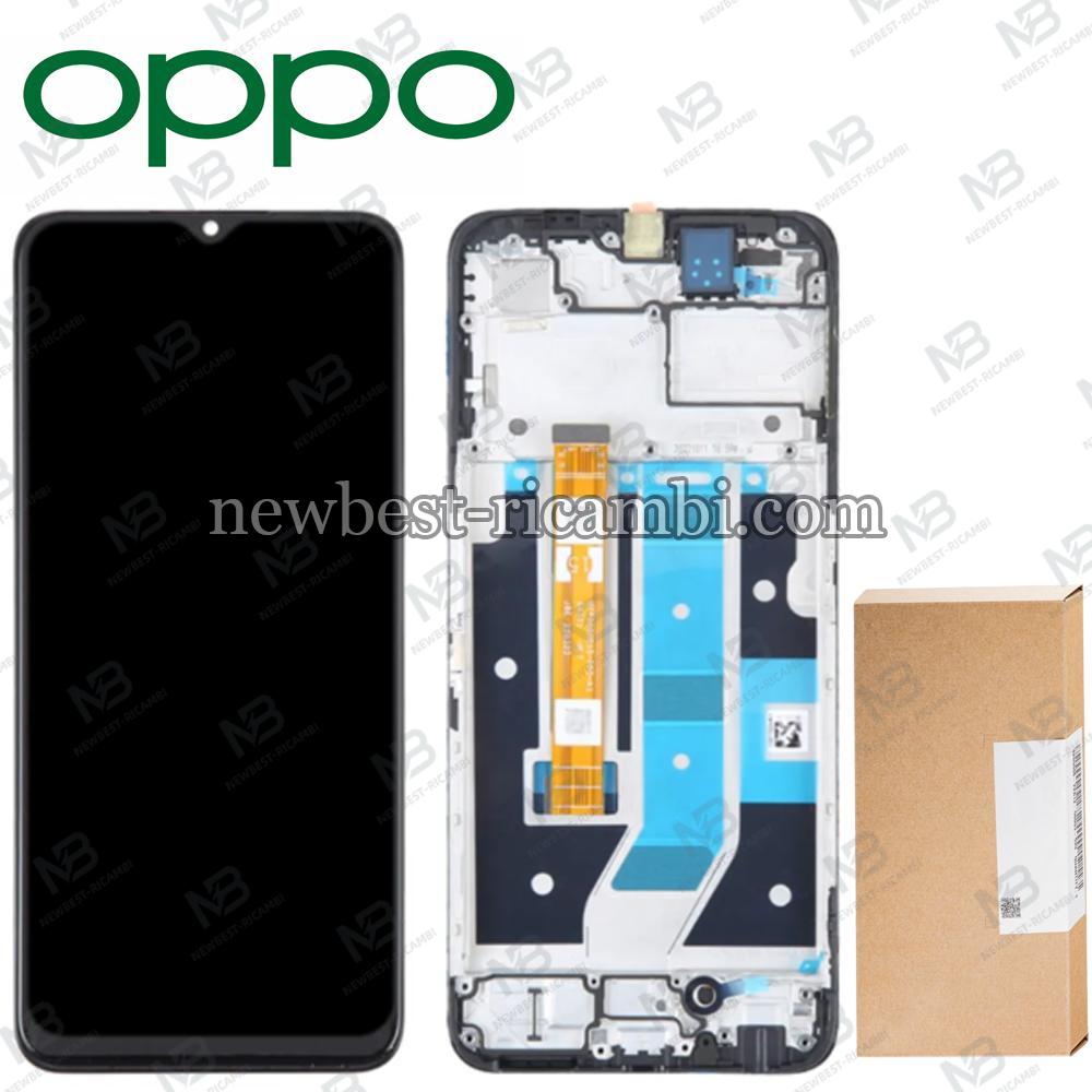 Oppo A58 5G / A78 5G Touch + Lcd + Frame Black Service Pack