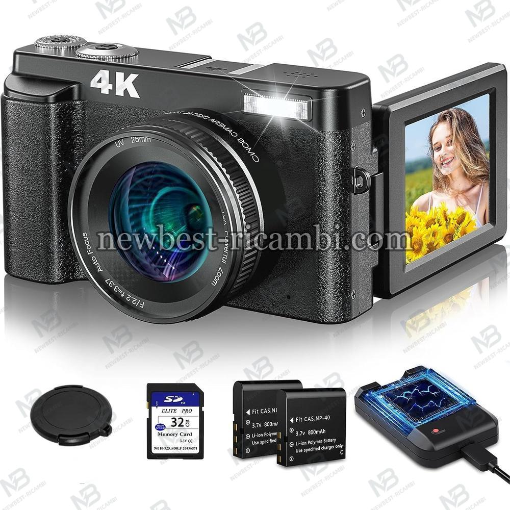 Digitalkamera 4K 48Mp Digital Camera for Photography Autofocus In Blister