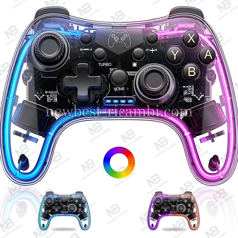 Rgb Wireless Controller For Switch / Switch OLED / Switch Lite / PC / Android / IOS / PC In Blister