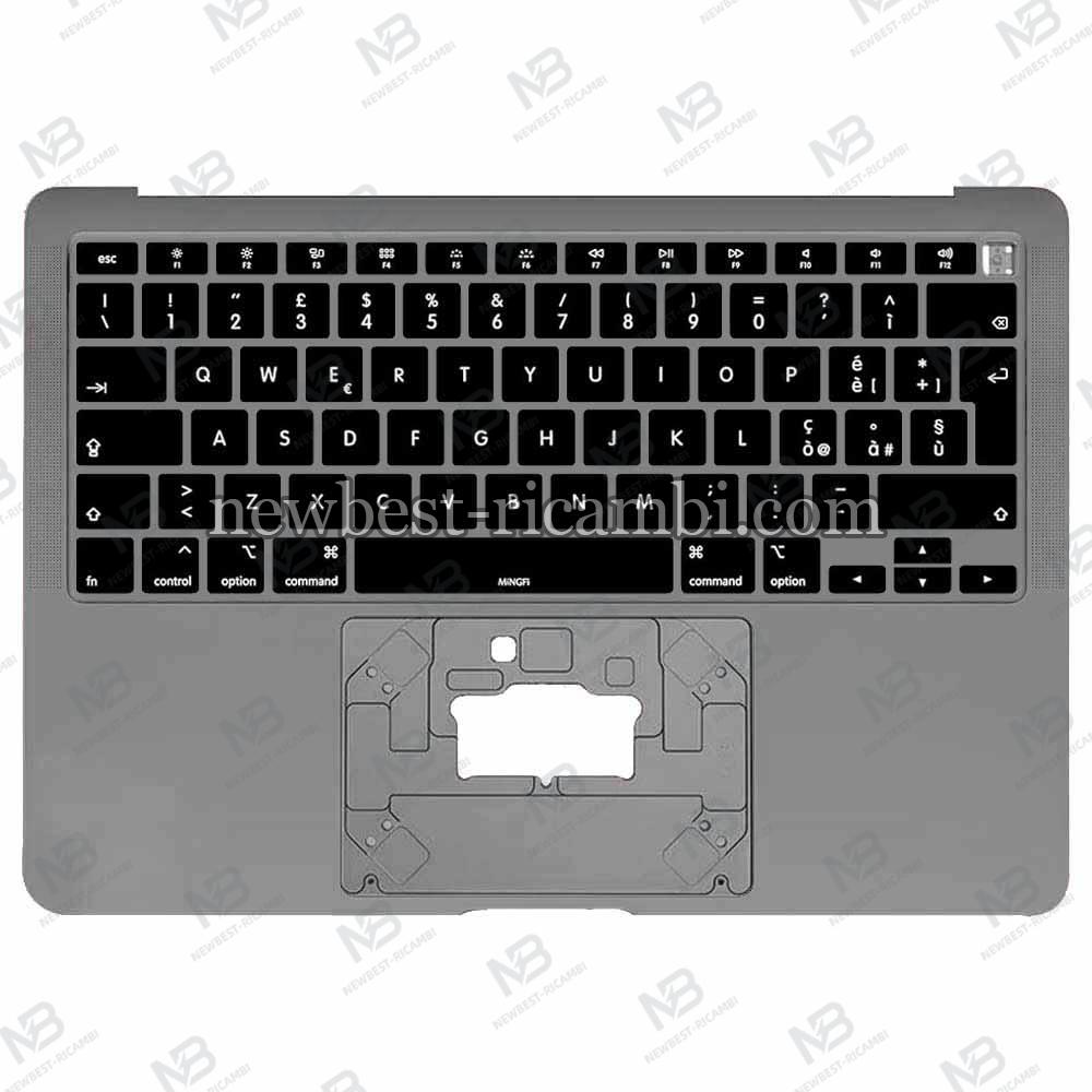 Macbook Air 13" (2020) A2337 EMC 3598 Keyboard+Frame Gray Grade A Italian Layout 100% Original