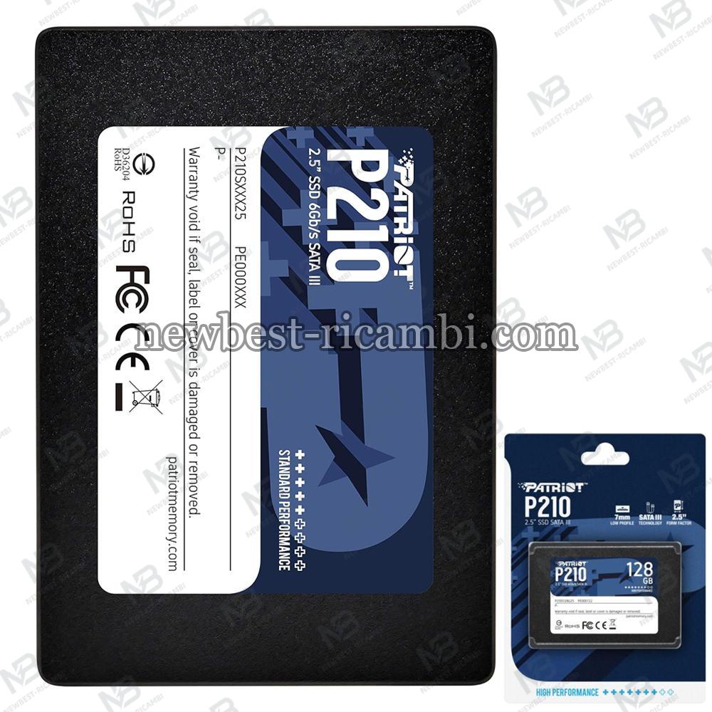 Patriot P210 SATA 3 128GB SSD 2.5 Inch Internal Solid State Drive In Blister