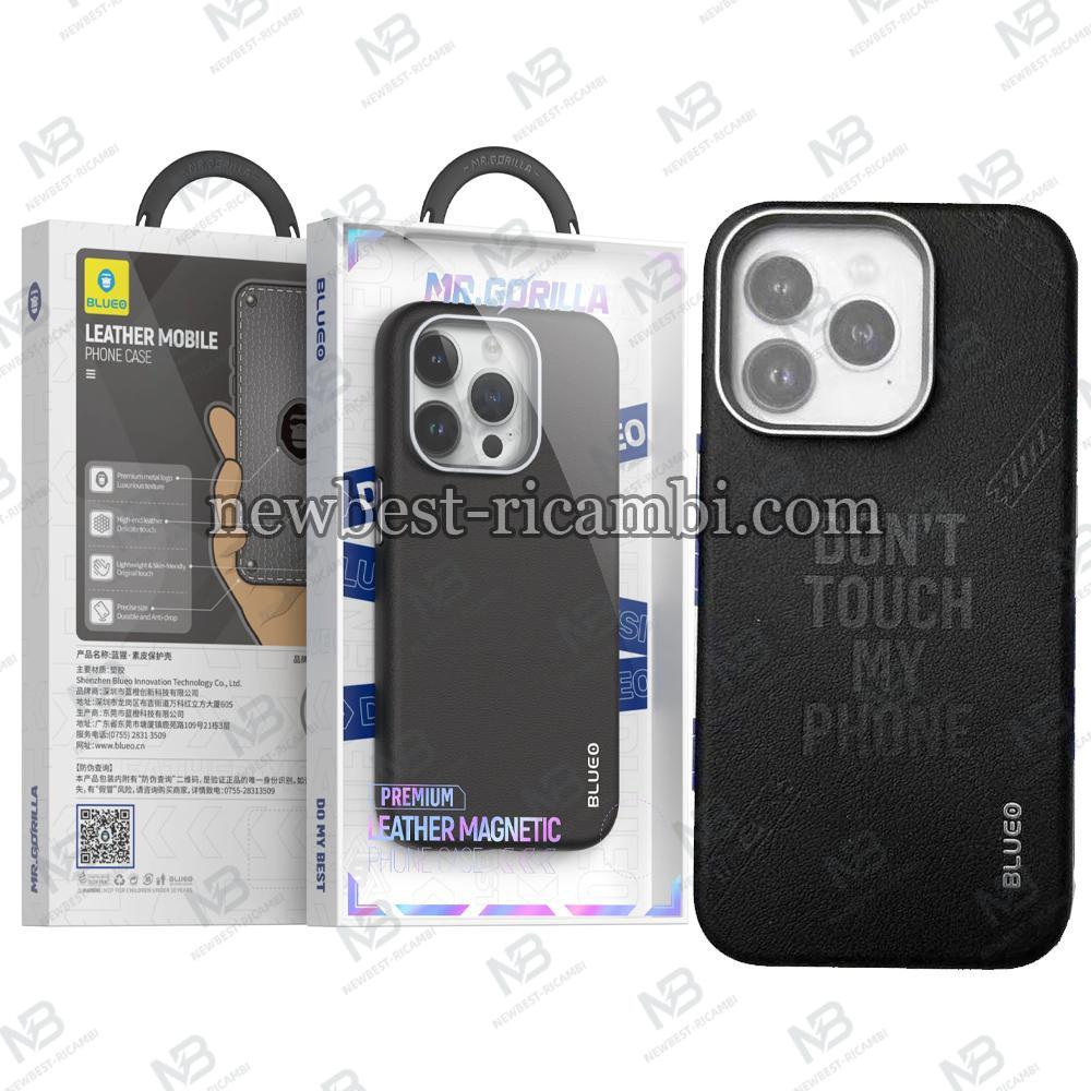 Blueo Leather Mobile Phone Case iPhone 14 Pro Black In Blister