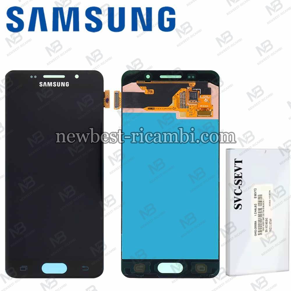 ​Samsung Galaxy A3 2016 A310F Touch + Lcd Black Service Pack