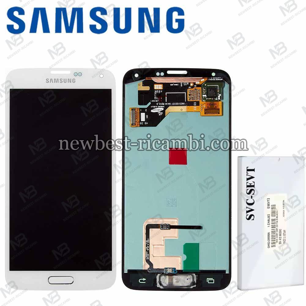 Samsung Galaxy S5 G900F Touch + Lcd White Service Pack