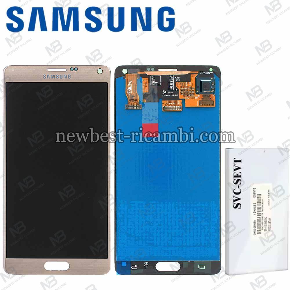 Samsung Galaxy Note 4 N910F Touch + Lcd Gold Service Pack