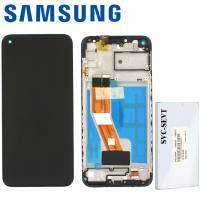 Samsung Galaxy M11 M115 Touch + Lcd + Frame Black Service Pack