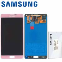 Samsung Galaxy Note 4 N910f Touch + Lcd Pink Service Pack