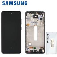 Samsung Galaxy A525/ A526/ A528 Touch+Lcd+Frame Black Service Pack