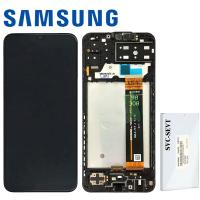 Samsung Galaxy M135 Touch+Lcd+frame Black Service Pack