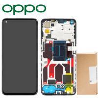 Oppo Find X3 Lite / Reno 5 5G Touch + Lcd + Frame Black Service Pack