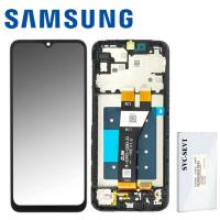 Samsung Galaxy A146p / A14 5G Touch + Lcd + Frame Black Service Pack (SMALL CONNECTOR)