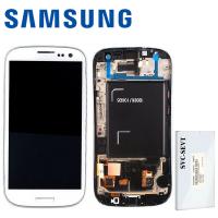 Samsung Galaxy S3 Neo i9301 i9300i Touch + Lcd + Frame White Service Pack