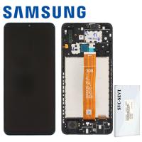 Samsung Galaxy A02 A022 Touch + Lcd + Frame Black Service Pack