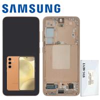 Samsung Galaxy S24 S921 Touch + Lcd + Frame Orange Service Pack