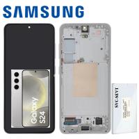 Samsung Galaxy S24 S921 Touch + Lcd + Frame Gray Service Pack