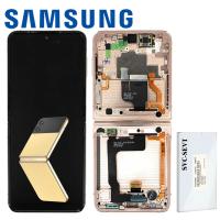 Samsung Galaxy Z Flip 4 F721 Touch + Lcd + Frame Yellow Service Pack