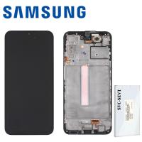 Samsung Galaxy A25 5G A256 Touch + Lcd + Frame Black Service Pack