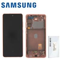 Samsung Galaxy S20 FE G780 / G781 Touch + Lcd + Frame Orange Service Pack