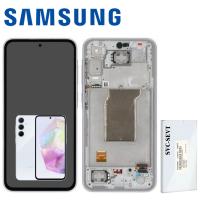 Samsung Galaxy A35 5G A356 Touch + Lcd + Frame Blue Service Pack