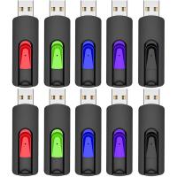 Vansuny 32GB USB Stick USB 3.0 Flash Drive 10Pack Memory Sticks Slide Retractable Thumb Drive