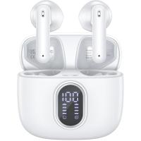 Wireless Earbuds Bluetooth 5.3 Headphones HiFi Stereo Deep Bass G18 White In Blister