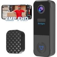 4MP WLAN Doorbell With Camera Wireless With Gong Bextgoo In Blister