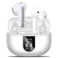 Wireless Earbuds Bluetooth 5.3 Headphones Bass Stereo Ear Buds A60 Pro White In Blister