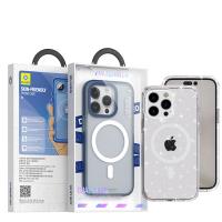 Blueo Skin Friendly Dual Color Magsafe Case - iPhone 15 Pro - Glitter Transparent In Blister