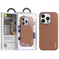 Blueo Leather Mobile Phone Case iP14 Pro Brown In Blister