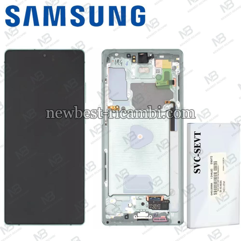 Samsung Galaxy Note 20 N980 N981 Touch+Lcd+Frame Green Service Pack