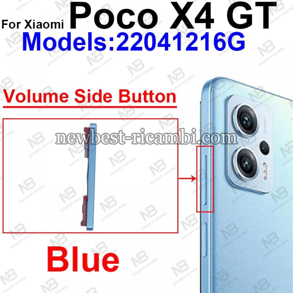 Xiaomi Poco X4 Gt Volume Button Blue