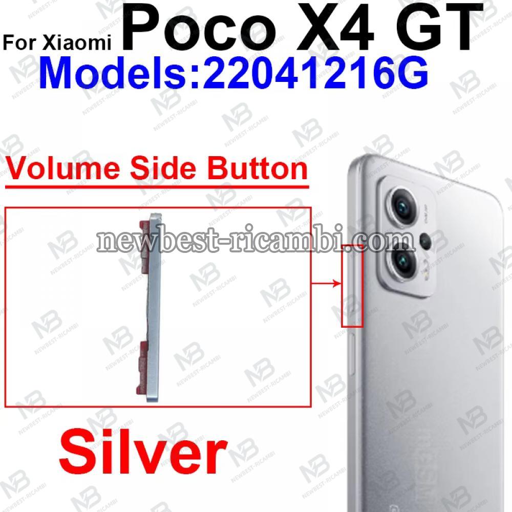 Xiaomi Poco X4 Gt Volume Button Silver